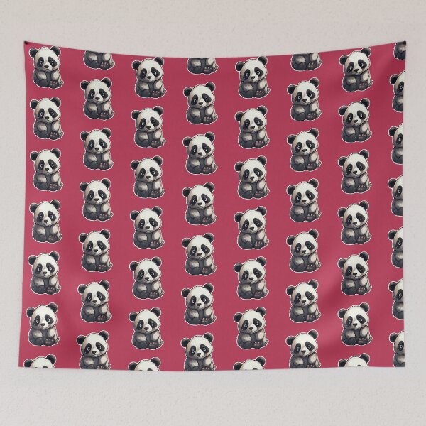 Item preview, Panda Love: Share the Adorable Fun designed and sold by StickersLT.