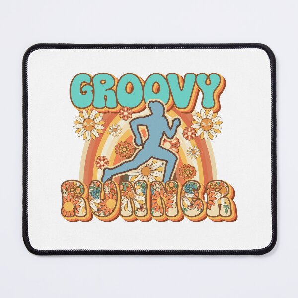 Item preview, Groovy Runner retro quote gift for running Vintage floral pattern designed and sold by HomeCoquette.
