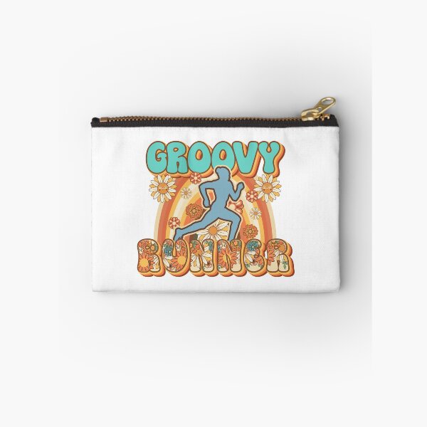 Item preview, Groovy Runner retro quote  gift for running Vintage floral pattern designed and sold by HomeCoquette.