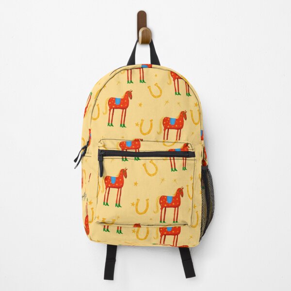 Artikelvorschau, Funny horse red- yellow background- with stars and green boots entworfen und verkauft von Studio Lydia  Lovely.
