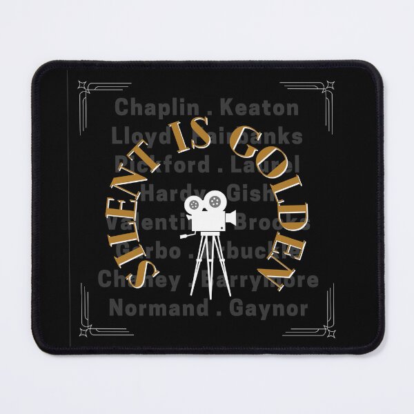 Item preview, Silent is Golden - Silent Movie Merchandise designed and sold by BumbleBearArtUK.