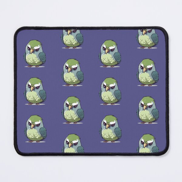 Item preview, Green grumpy parrot designed and sold by MidgardWonders.