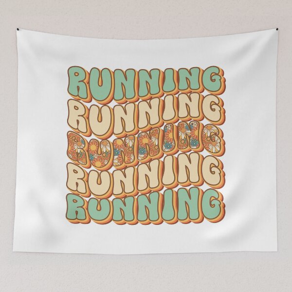 Item preview,  Retro quote  gift for running Vintage floral pattern designed and sold by HomeCoquette.
