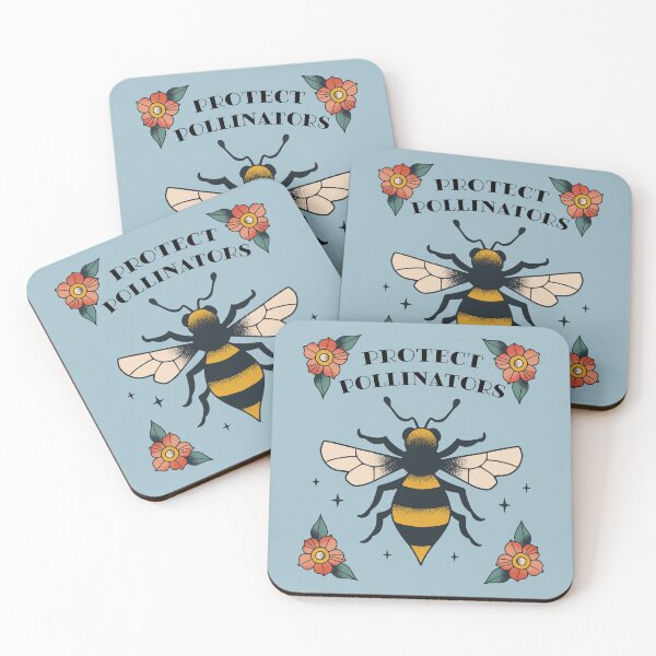 Item preview, Protect Pollinators - Bumble Bee Tattoo - Save The Bees designed and sold by Caitlin Cahill.