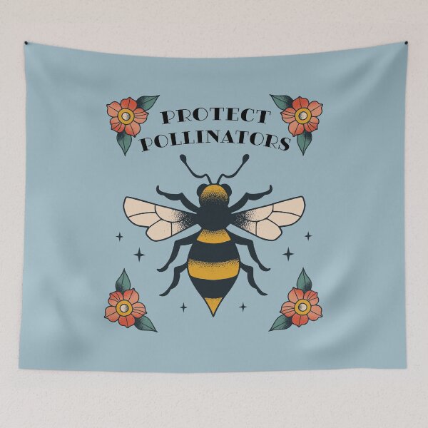 Item preview, Protect Pollinators - Bumble Bee Tattoo - Save The Bees designed and sold by Caitlin Cahill.