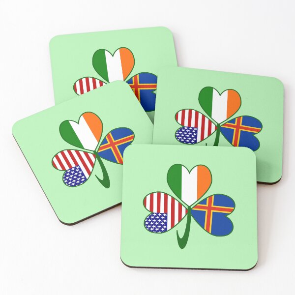 Item preview, Aaland Islands Irish American Shamrock designed and sold by AuntieShoe.