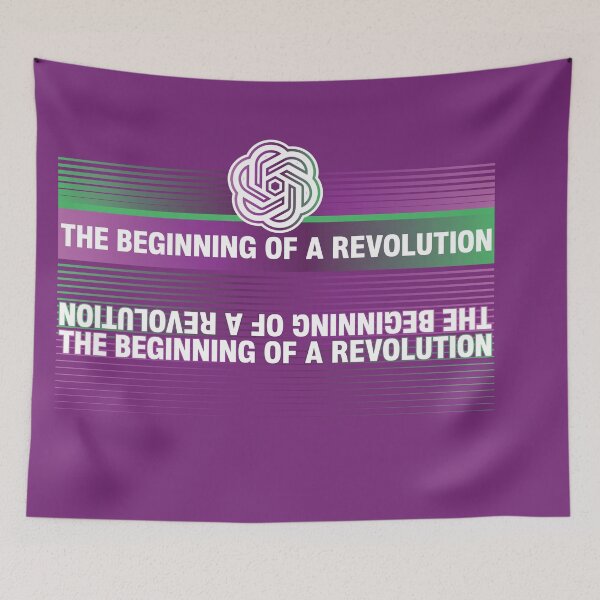 Item preview, chatgpt The beginning of a revolution classic t-shirt designed and sold by Graphichut.