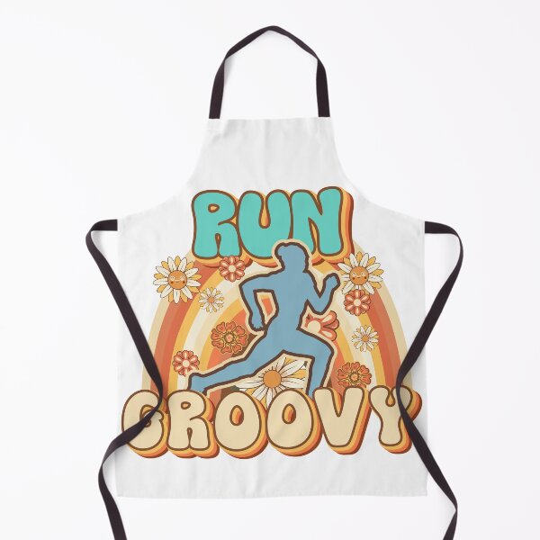 Item preview, Run groovy Runner retro quote gift for running Vintage floral pattern designed and sold by HomeCoquette.