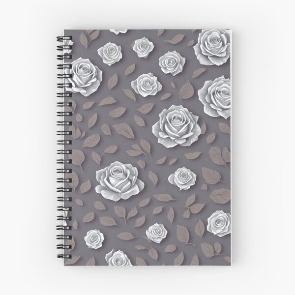 Item preview, White Roses and Brown Leaves designed and sold by candlewithhare.