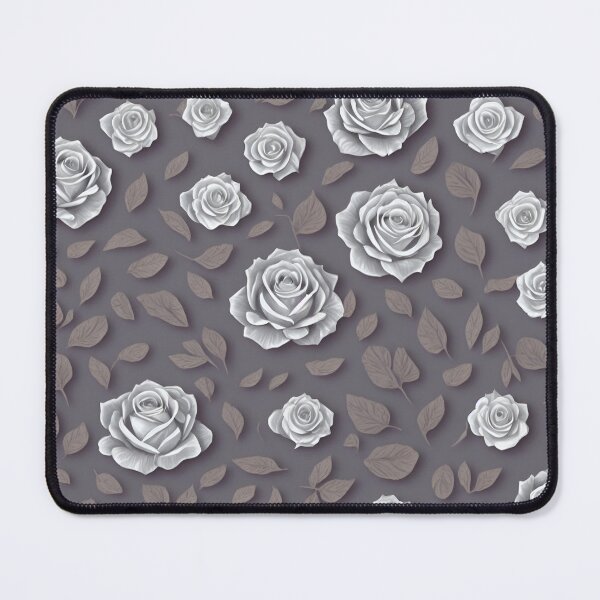 Item preview, White Roses and Brown Leaves designed and sold by candlewithhare.