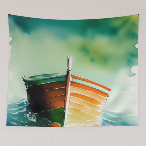 Item preview, Boat: empty or full. This Watercolor Digital Art Brings Joy to Your Home designed and sold by BrendaDesigner.