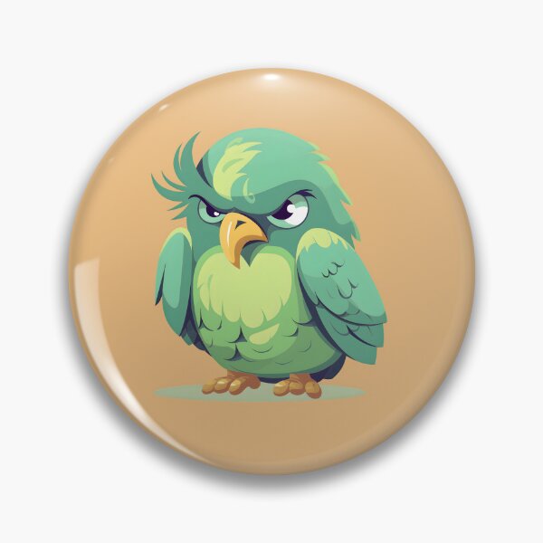 Item preview, MidgardWonders grumpy parrot designed and sold by MidgardWonders.