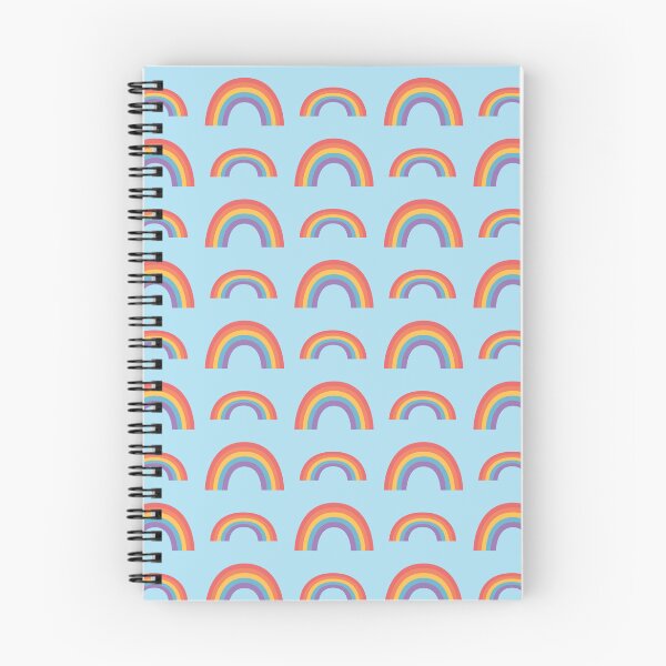 Item preview, Rainbows Pattern 1 - Sky Blue designed and sold by Daniel Bevis Design.