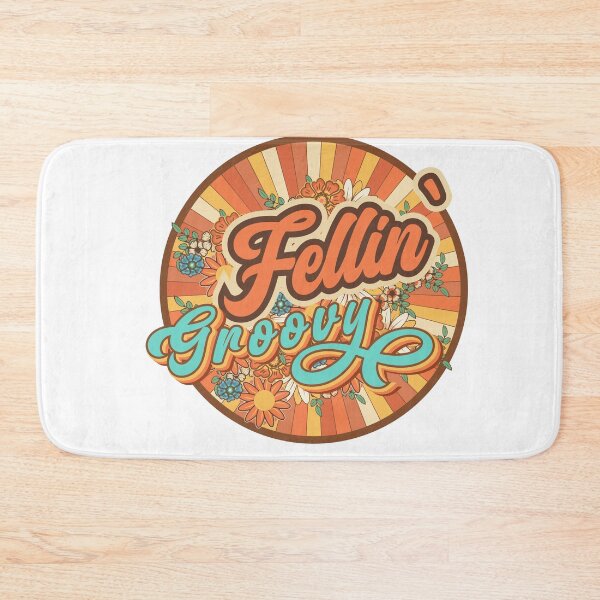 Item preview, Fellin groovy Runner retro quote  gift for running Vintage floral pattern designed and sold by HomeCoquette.