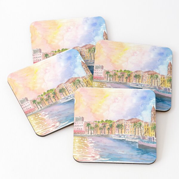 Item preview, Sunny Dreams in Harbour of Sanary-sur-Mer on Cote d Azur France designed and sold by artshop77.