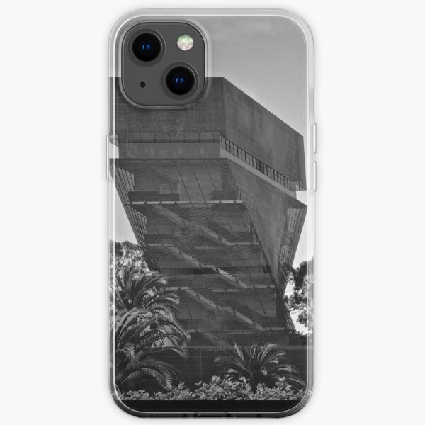 De Young Museum in Black and White iPhone Soft Case