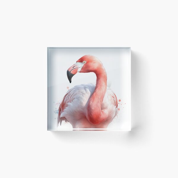 Item preview, Stunning Flamingo Watercolour Portrait designed and sold by Adios65.