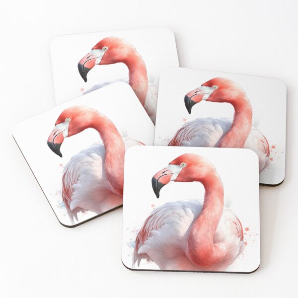 Item preview, Stunning Flamingo Watercolour Portrait designed and sold by Adios65.