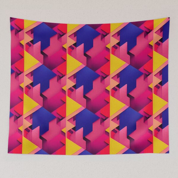 Item preview, Neon Polygonscape designed and sold by SymmetriaDesign.