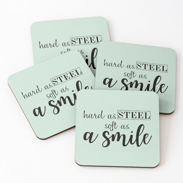 Item preview, Hard as steel soft as a smile designed and sold by Rofia Design.