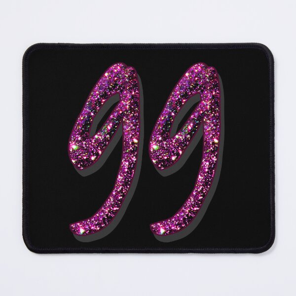 Item preview, 99 purple glitter number designed and sold by GlamourChick.