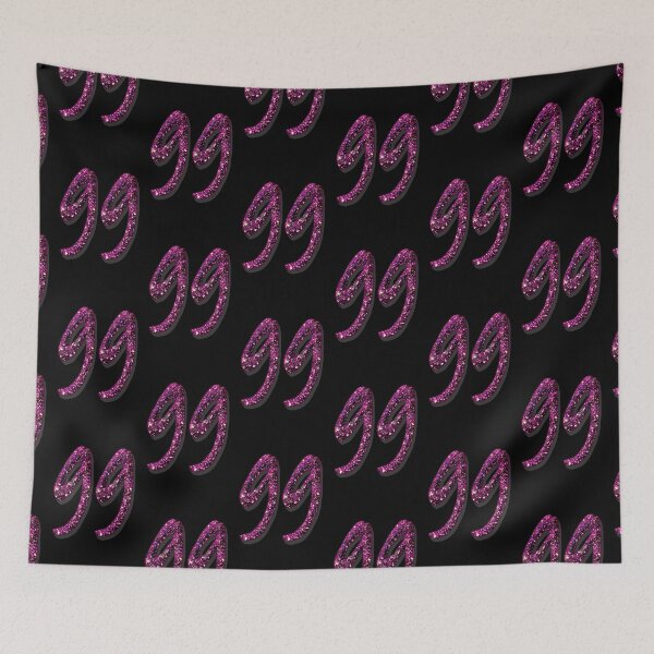 Item preview, 99 purple glitter number designed and sold by GlamourChick.