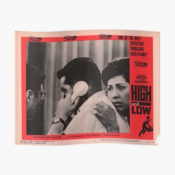 Akira Kurosawa High and Low Scenecard Poster