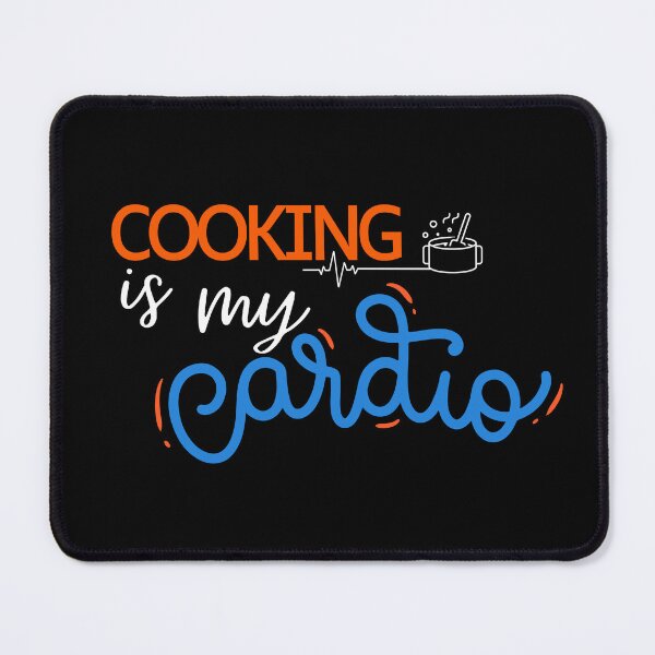Item preview, Cooking is my Cardio black shirt designed and sold by KortsaCrea.