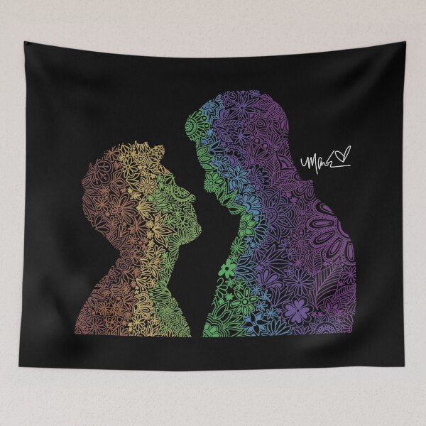 Item preview, Floral Rainbow Silhouette Tarlos designed and sold by maddiemak96.