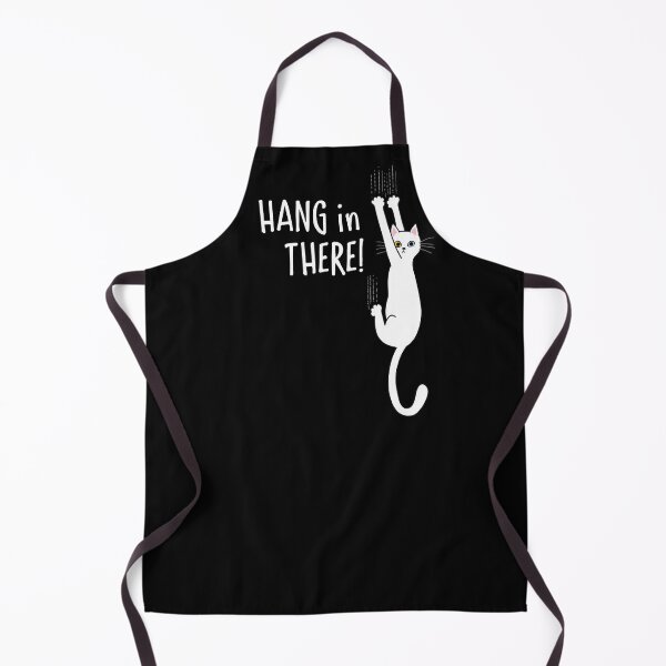 Item preview, White Cat Holding on with Claws - Hang in There! designed and sold by Jenn Inashvili.