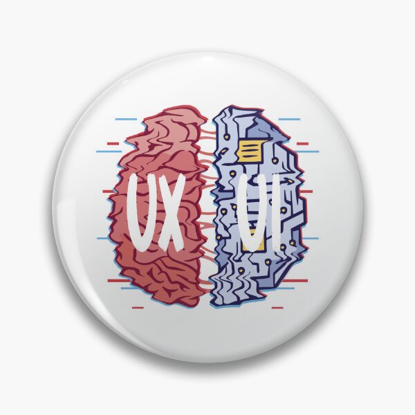 Item preview, UI UX User Interface Experience Designer Coding Brain designed and sold by MrEddie10.