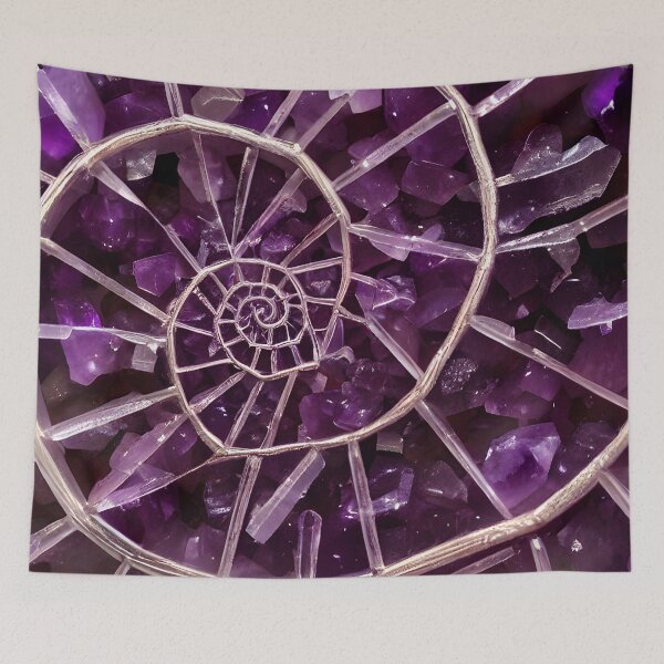Item preview, Amethyst 13 Fibonacci designed and sold by christineiris.