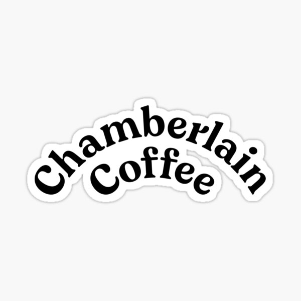 chamberlain coffee logo Sticker
