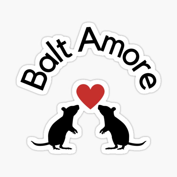 Item preview, Baltimore 'Balt Amore' Rat w/ Heart designed and sold by BaltAmoreShop.