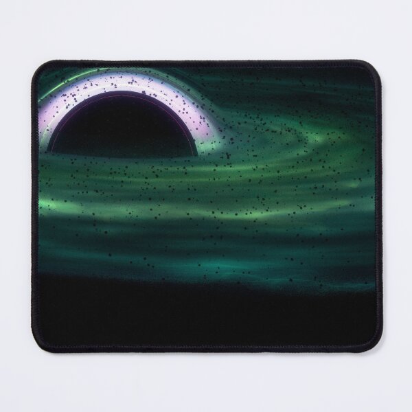 Item preview, Cosmic Whirlpool: Dark Green Blackhole & Rose-Hued Illumination Amidst Space Debris designed and sold by Moronhir.
