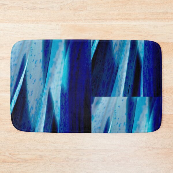 Item preview, Leaf Brush Blue Abstract Effects Garden Delights Vertical designed and sold by eddiebarronshop.