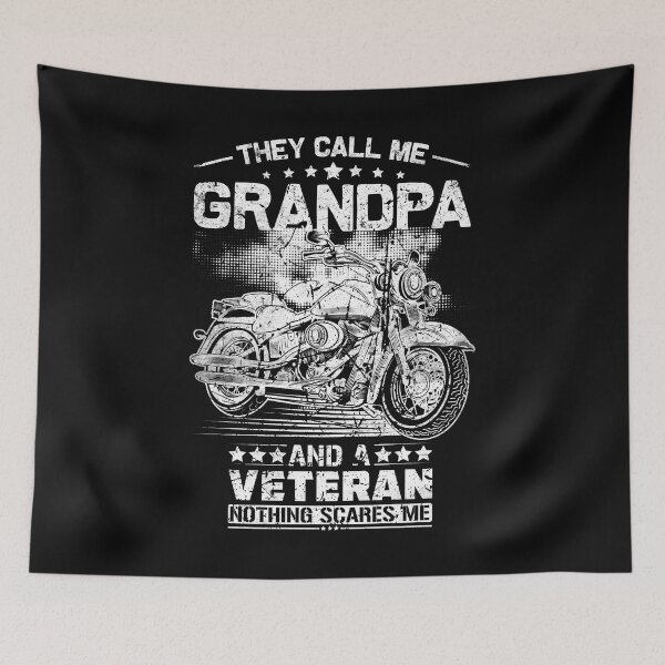 Item preview, They Call Me Grandpa And A Veteran Nothing Scares me designed and sold by MiniSorastore.