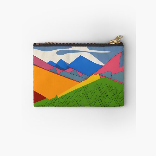 Item preview, Colorful drawing of mountains designed and sold by brandway.