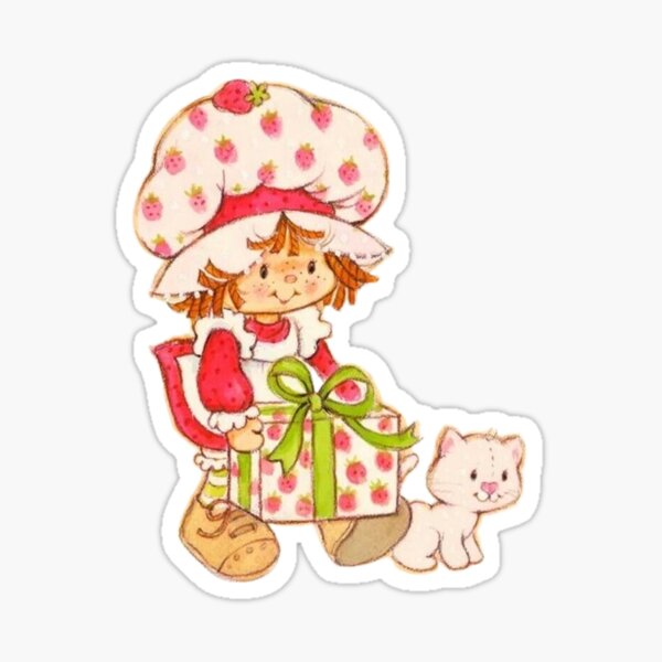 Strawberry Shortcake Christmas Tree Stickers Vintage Unused