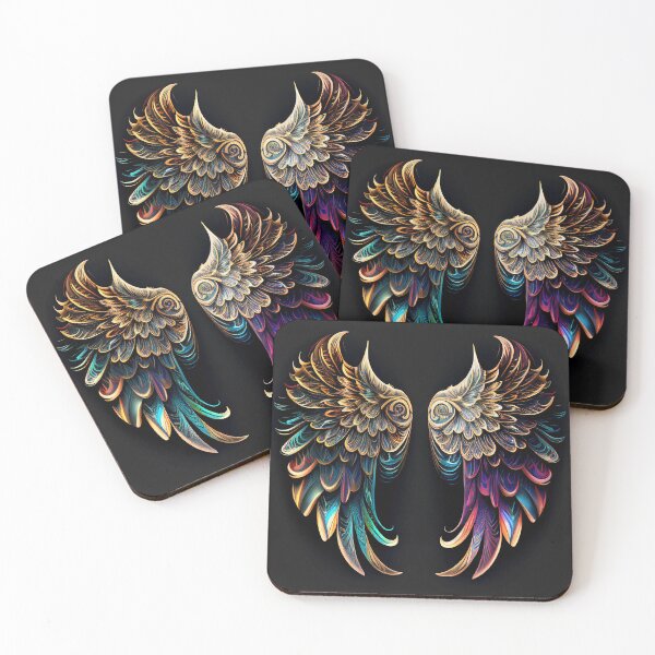 Item preview, Mystical colourful smooth angel wings set designed and sold by FireFXStudio.