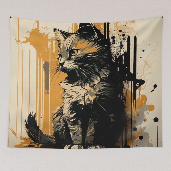 Item preview, Graffiti Cat 1 designed and sold by IntrepidPanda.