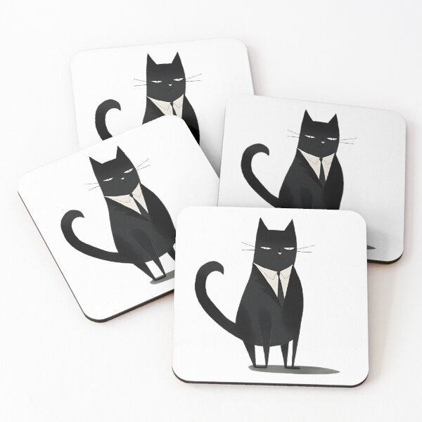 Item preview, Black Cat in a Business Suit designed and sold by DonDiLuca.