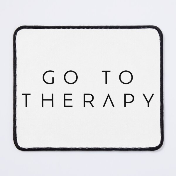 Item preview, Go to Therapy Thin Text designed and sold by Not Lost Wanderer Design.