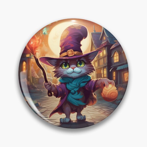 Item preview, Spellbound Purr-cerer: Village Whiskersmith designed and sold by WhimsyWear-Fun.