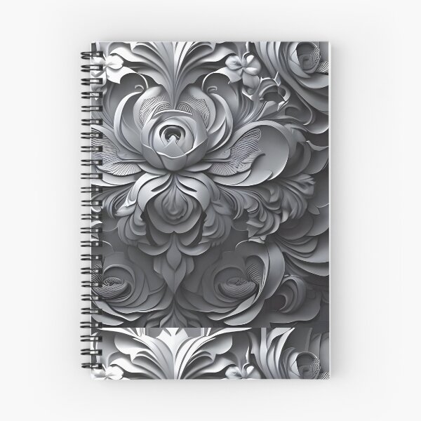 Item preview, Monochromatic Floral Patterns - Elegant and Timeless Designs designed and sold by addsomepattern.