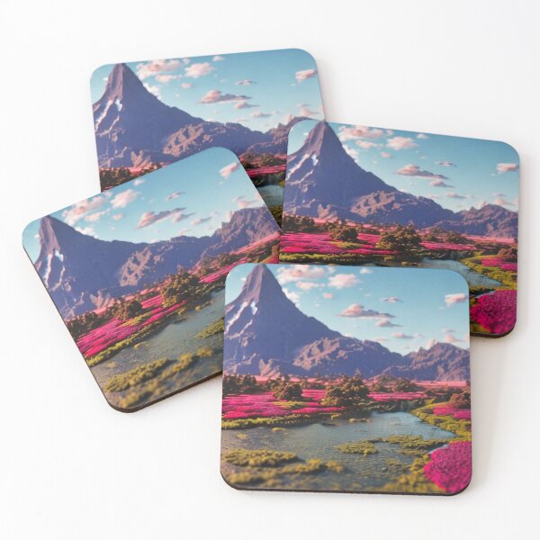 Item preview, Bright landscape in pastel tones designed and sold by M-Lin.