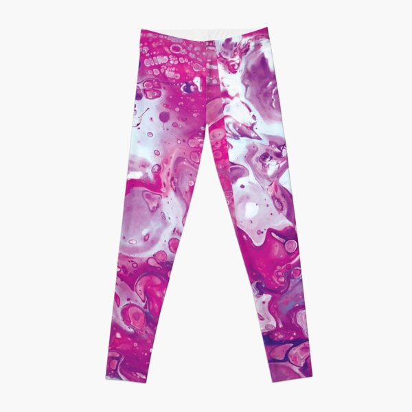 Dirty Pour Magenta Leggings