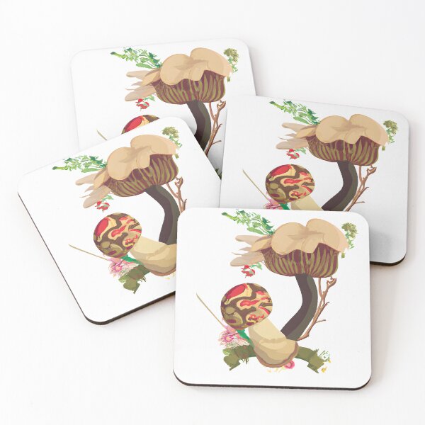 Item preview, Watercolor Abstract Mushrooms designed and sold by PODUNUSUAL.
