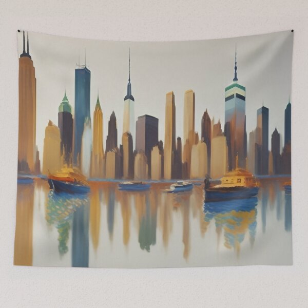 Item preview, The Hudson River Wall Art. Blur... designed and sold by BrendaDesigner.