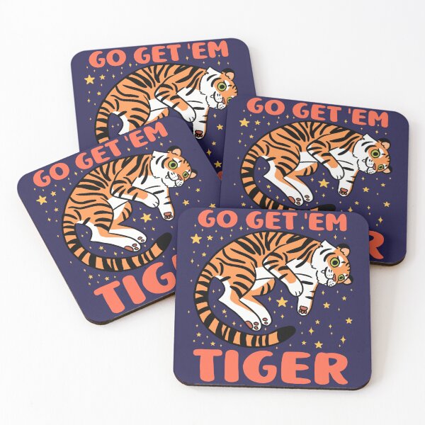 Item preview, Go get 'em tiger a cute tiger design  designed and sold by Yarafantasyart.